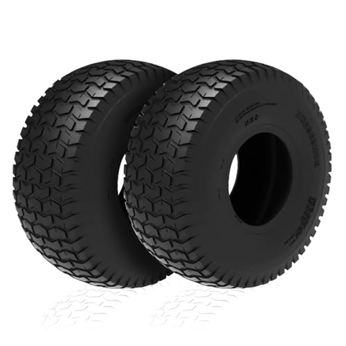 2-Pcs HORSESHOE 20x8.00-8 6Ply Turf Saver Pattern Tires for Golf Cart Garden Tractor Ridding Lawn Mower Tubeless 20x8-8 20/8-8 20x8x8 208008 T126