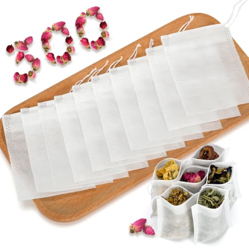 Empty Tea Bags for Loose Leaf Tea 300Pcs Disposable Tea Infuser Sachets