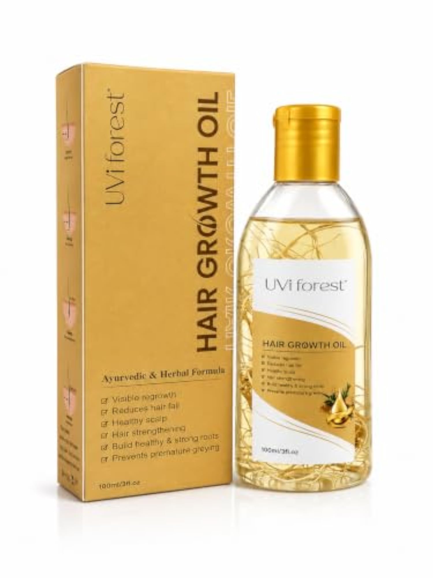 Premium Ayurvedic Hair Growth Oil For Men & Women