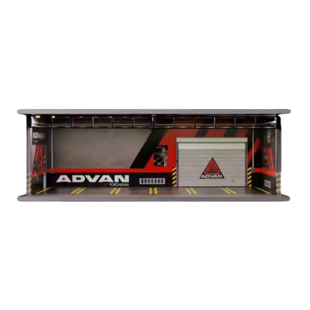 Amazon.co.jp: G-Fans 1/64 ミニカー用 ガレージ ADVAN・アドバン仕様