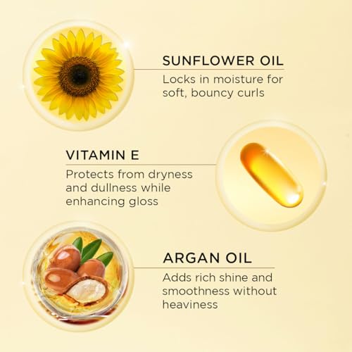 Image of The Curl Co Frizz Control & Shine Hair Serum - 50ml | With Sunflower Oil, Argan Oil & Vitamin E | Controls Frizz, Adds Glossy Shine | For Wavy, Curly & Coily Hair