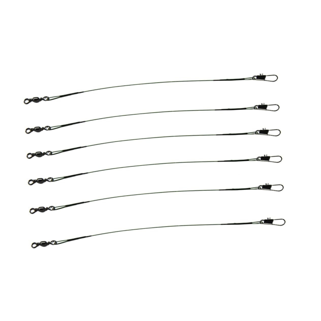 VANZACK Fishing Wire Leader Wire Ferrules 20cm Stainless Steel for Bait Lure Anti Winding Fishing Line for Freshwater/Saltwater