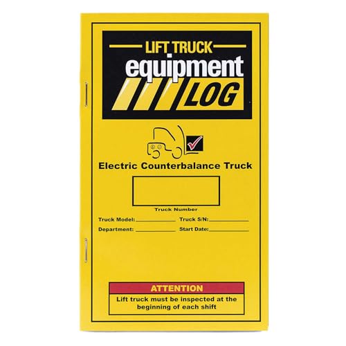 Replacement Log Book 70-1065-1 for IRONguard Electric Counterbalance Forklift Log