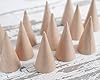 Miniature Paper Mache Cones Small 3 Inch Craft Cone Shapes - Set of 12 #1
