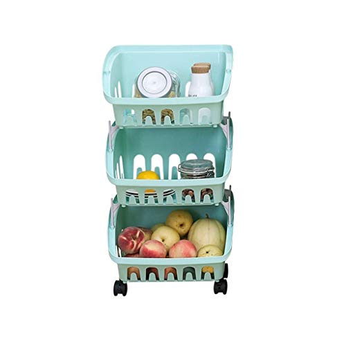 Fruit and vegetable basket Fruit Vegetable Storage Rack Kitchen Storage Floor Multi-layer Plastic Household Fruit And Vegetable Storage Dish Fruit Storage Basket Shelf Multifunctional storage basket