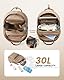 LOVEVOOK Wickelrucksack Groß Baby Wickeltasche Rucksack mit Wickelauflage Diaper Bag mit Kinderwagengurte Lässig Windeltasche Mommy Kliniktasche Geburt Babytasche für Mama und Papa Khaki