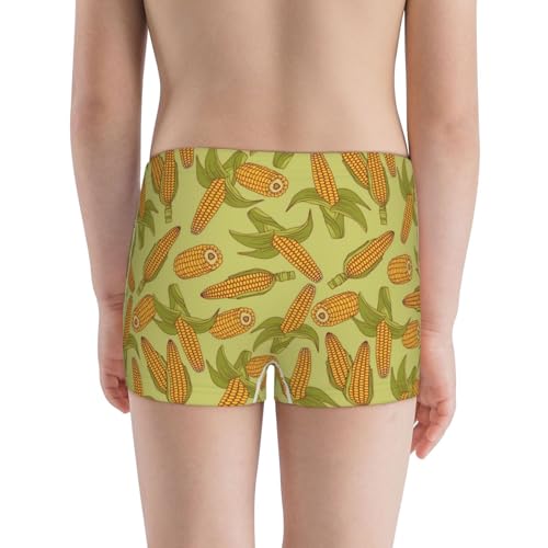 Boys' Cotton Boxer Brief Soft Underwear-Corn3
