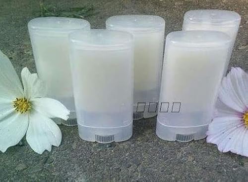 25 Pcs Plastic Empty 15G Black Oval Shape Lip Balm Tube Deodorant Containers 0.5Oz Lipstick Tube Small Wax Packing Container #TOP7