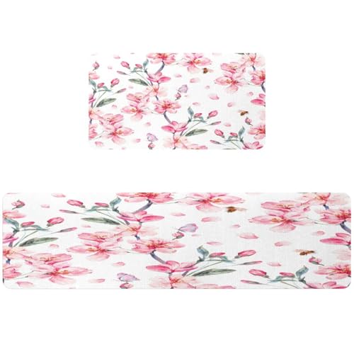 Tapete de cocina de ramas de cerezo ideal para pasillo y cuarto de lavado 2