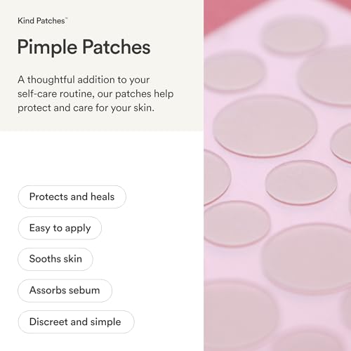 Kind Patches Pimple Patches - Hydrocolloid Pimple Patches for Face - Acne Dots for Day and Night Protection - Waterproof and Breathable - 36 Count - Image 4