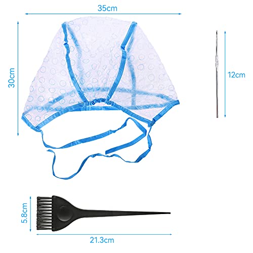 MEEQIAO Cappello Tintura per Capelli, 2 Spazzola e...