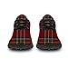 Horethy Plaid Shoes: Women's/Unisex Men's Running, Walking, Tennis Sneakers - Buffalo Green, Red - Size 8.5 Women/7 Men