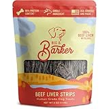 Beg & Barker Beef Liver Jerky for Dogs (4 Ounce, Pack of 1) - Dog Training Treats - Natural Dog Treats Made in The USA - Grain Free, Diabetic-Friendly, High Protein, Sugar-Free