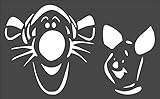 1 PCS Custom Cut Stencil Winnie The Pooh - Tigger & Piglet Crafts, Arts, Scrapbooking - Painting on The Wall, Wood, Glass and Other