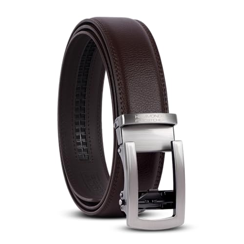 Image of HAMMONDS FLYCATCHER Genuine Leather Belt for Men - Perfect for Formal and Casual Wear - Adjustable Waistband up to 46 Inches - Autolock Belt for Formal and Casual Wear