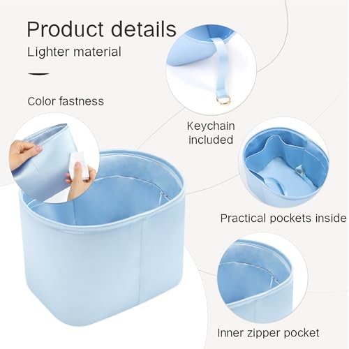 Image of Fits for Picotin Bag Insert Organizer For Hermes(22,Celeste)