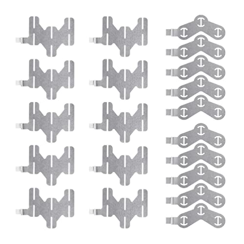 10Pcs 18650 Battery Nickel Sheet Polygonal Battery Nickel Sheet For Spot Welding Machine Batteries Connection Sheets Nickel Strips For Battery Welding 18650