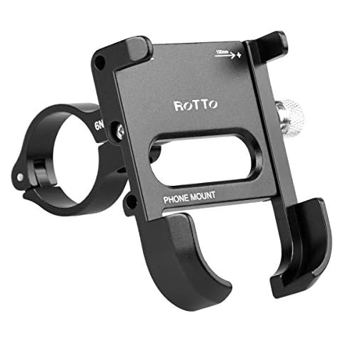 Soporte móvil para moto ROTTO, 360°Rotación, Aluminio Robusto, Universal Cover