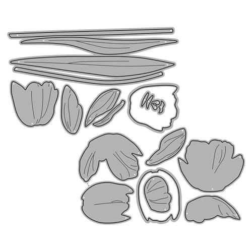 FIXOSHEE Troquel Metálico de Corte para Manualidades 129X144Mm Plantilla de Acero para Álbumes de Recortes y Tarjetas de Felicitación Molde Floral para Scrapbooking Creativo