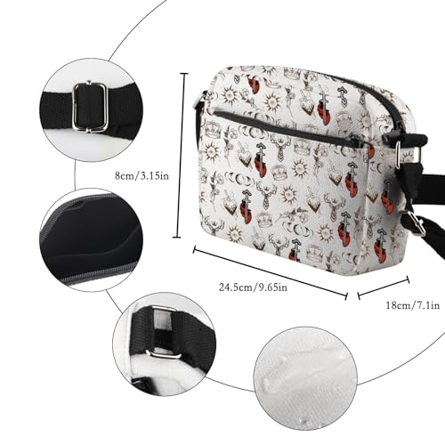 VAMSII T Horizontal Crossbody Bag To Whatever End Throne Of Glass Inspired Gift Bookish Gift3