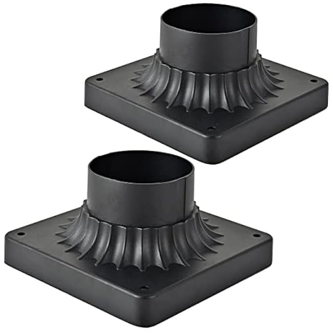 Outdoor Post Light Mounting Base Traditional 5.5 W x 5.5 D x 3.25 H