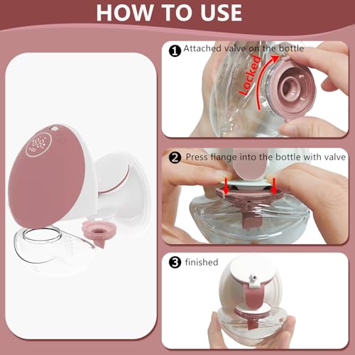 Image of 1 Pack Breastmilk Collection Replacement Accessories for Momcozy Upgraded Mobile Flow M9, Upgraded M9 Milk Container with Red Silicone Cap, Not Mom Cozy Original Parts