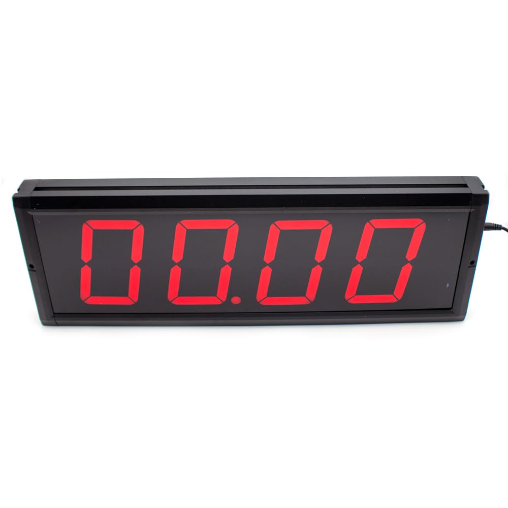 Toplionace Temporizador Digital de 4" y 4 Dígitos para Competiciones con Control Remoto, Cronómetro con Cuenta Regresiva, Herramienta para Entrenamiento y Control de Tiempos en Discursos (CN-25-0206)