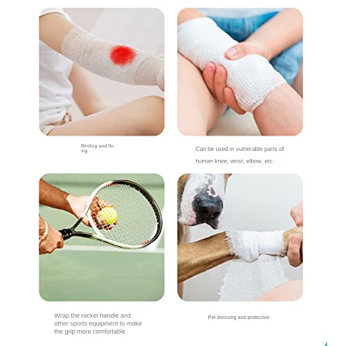100% Cotton Gauze Rolls 6cm x 6m Rolled Gauze Medical Tape Gauze Wrap - Breathable Gauze Bandage Rolls – 2.36” x 236“ Bandage Wrap for Wound Dressing –10 Rolls miniatura 7