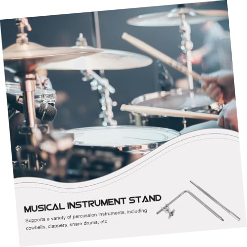 Soporte ajustable para cowbell Hemoton, soporte de montaje para tambor para caja, para grabación y prácticas miniatura 5