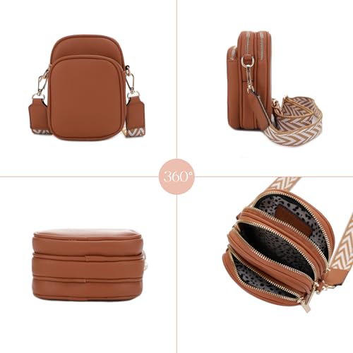 Image of Mali+Lili, Josie Triple Zip Crossbody Bag
