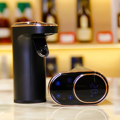 Image of Mr.Shield 9SE9 4th Generation Smart Digital Electric Automatic Peg Measurer, Liquor Alcohol Whiskey Wine Decanter Aerator Drink Dispenser Pourer & Bar Accessories | 1 to 999 mL | Gifts for Men, Women