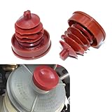 Hydraulic Power Steering Pump Cap, Steering Booster Pump Jug Cap, Replacement Parts, Compatible with Honda Accord Ridgeline Civic NGV Pilot Element CR-V Odyssey (Red)