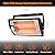 Shinic Electric Garage Heaters with Remote Control, 1500W/750W Ceiling Mounted Radiant Quartz Heater with Work Light, 90° Rotation, 5 Mode Settings, Electric Heater for Garage, Shop, Patio Large Room