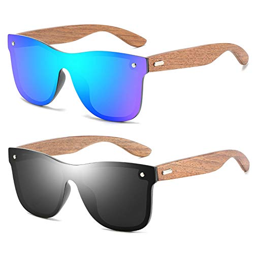 willochra Polarized Wood Mirror Lens Sun Glasses for Women men drive Colorful Shades Handmade Bamboo wood sunglasses
