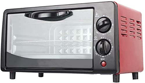 Horno microondas compacto multifuncional con kit de horneado, potencia de 800 W, temperatura ajustable, temporizador de 60 minutos, incluye parrilla y bandeja para hornear para cocinar eficientemente