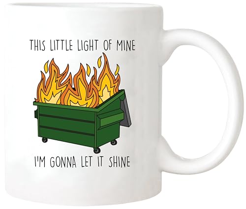 Yalocib Funny Dumpster Fire Mug, This Little Light...