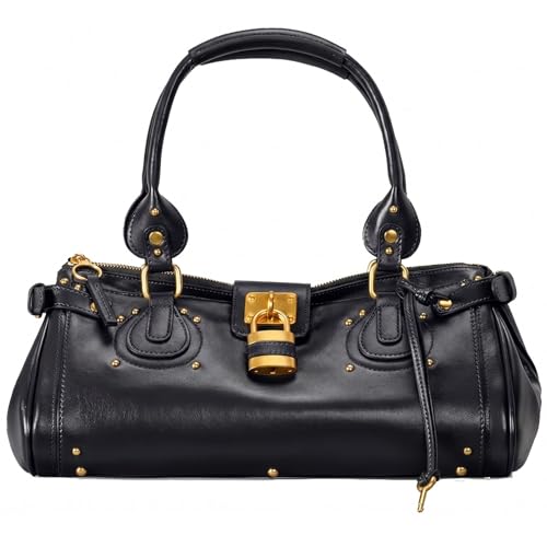 louceko Vintage Y2K Lock East West Bag