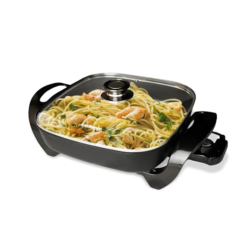 La Mejor Recopilación de Parrillas eléctricas del mes. 45 Redlemon Parrilla Eléctrica Antiadherente Grande 4.5 Litros, Sartén Eléctrico con Tapa de Vidrio y Termostato Regulable de 5 Temperaturas (Hasta 210°C), Plancha Eléctrica...