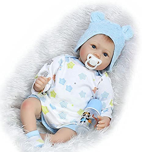 Funny House 22 Inch Soft Vinyl Real Lifelke Reborn Baby Doll Twins Realistic Newborn Dolls Sleeping Girl And Boy 2Pcs Toys Free Magnet Pacifier #TOP1