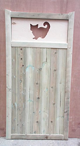 Smileswoodcraft Wooden Garden Gate Made To Measure Bespoke Gates Cat Gate (99cm (W) x 180cm (H) x 5cm (D))