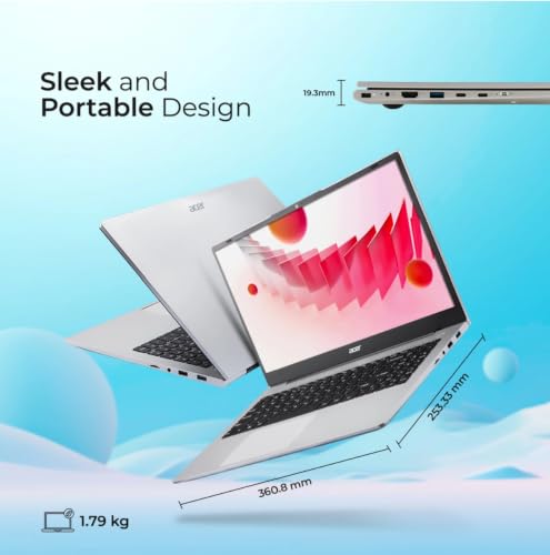 Image of Acer Aspire 3 Laptop A325-42 | 15.6 inch (39.6 cm) FHD IPS Display | AMD Ryzen 3 5300U | 8GB DDR4 RAM | 256GB NVMe SSD | Windows 11 Home | AMD Radeon Graphics | Wi-Fi 6 | Steel Gray | 1.78 Kg