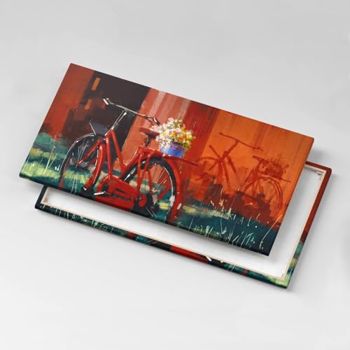 Vélo avec composition florale Image sur Toile pour Ambiance Salon Cocon - 5
