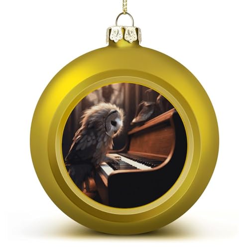 Boules de Noël piano et chouette pour illuminer votre sapin festif - 2
