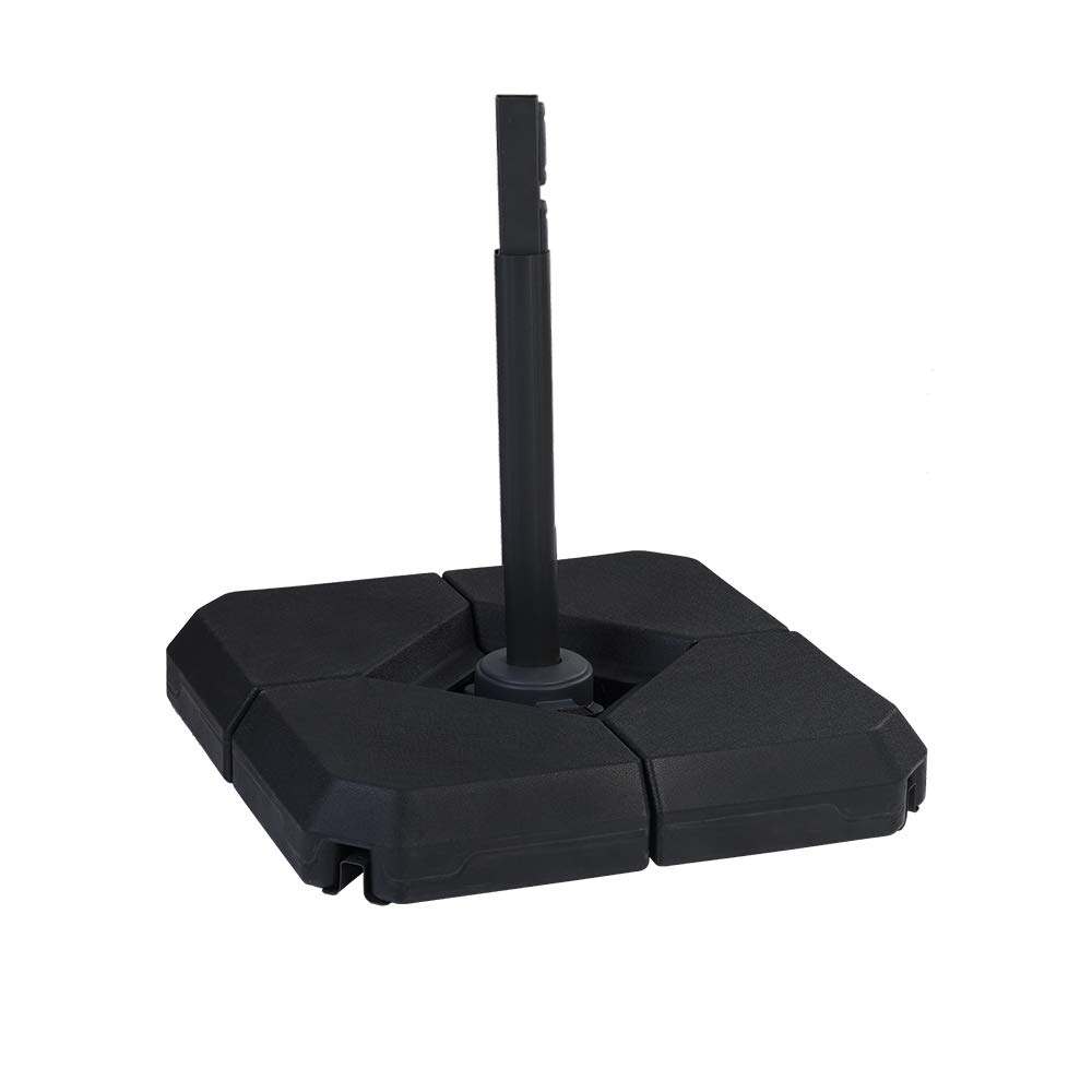 Patio Watcher 4-Piece Heavy Duty Cantilever Offset Patio Umbrella Stand Square Base Plate Set