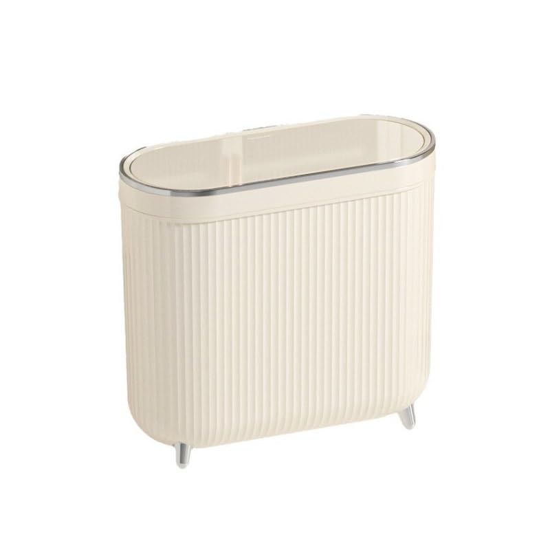 Toilet Bucket Household Bathroom Covered Garbage Bin PET Material