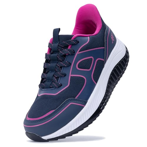 Image of QAUPPE Womens Walking Shoes with Arch Support Wide Orthotic Athletic Sneakers Plantar Fasciitis Tennis for Heel and Foot Pain Relief