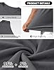 Lonya Men's Vests Crew Neck Summer Casual Beach Holiday Tops Bodybuilding Athletic Workout Running Tank Top Gym Muscle Sleeveless T Shirt Dark Grey,XXL #3