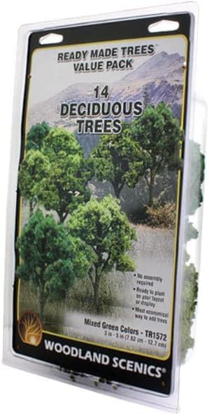 Miniatura 2 de Woodland SCENICS Mezcla de colores verdes 14 árboles WDS1572