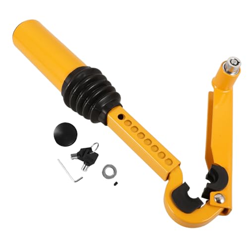 Happyyami Car Gear Stick Lock Theft Lock for Vehicle Gears Sturdy Material Easy Installation Compatible with Cars Ensures Security When Unattended