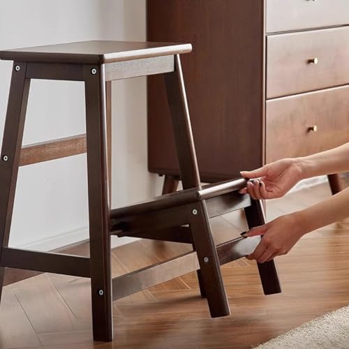 Taburete plegable y escalón estable que ahorra espacio en cocinas pequeñas 6